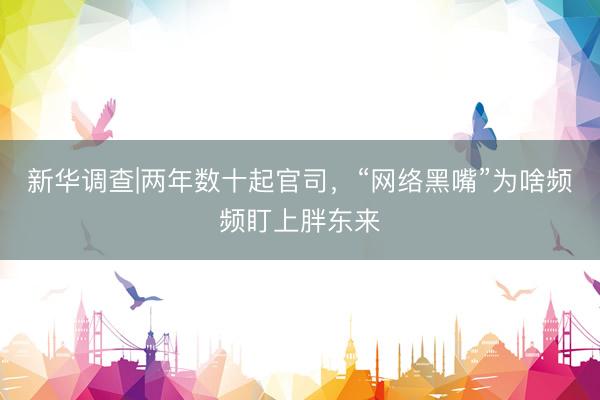 新华调查|两年数十起官司，“网络黑嘴”为啥频频盯上胖东来