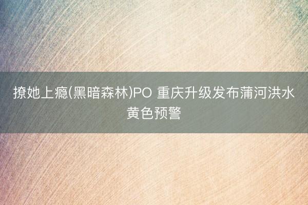 撩她上瘾(黑暗森林)PO 重庆升级发布蒲河洪水黄色预警