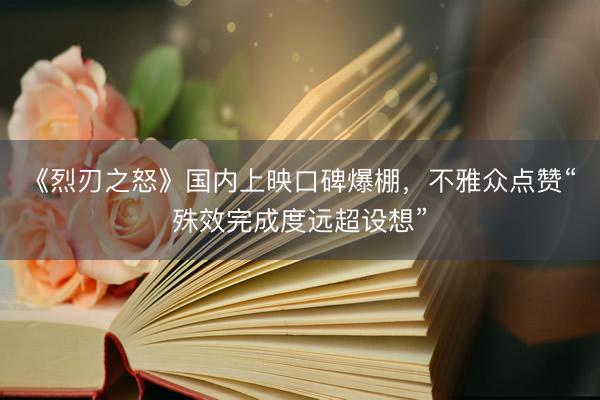 《烈刃之怒》国内上映口碑爆棚，不雅众点赞“殊效完成度远超设想”