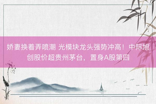娇妻换着弄喷潮 光模块龙头强势冲高！中际旭创股价超贵州茅台，置身A股第四
